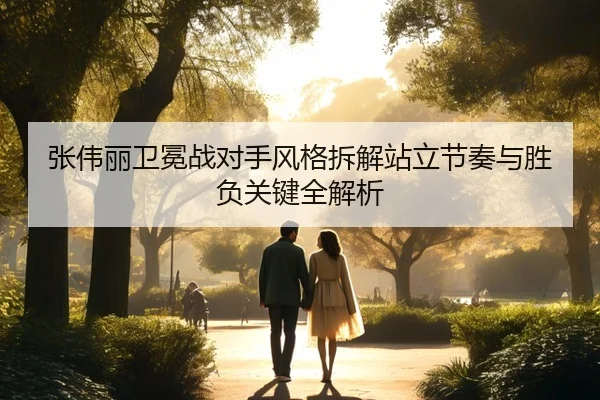 张伟丽卫冕战对手风格拆解站立节奏与胜负关键全解析